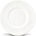 Lenox Opal Innocence Carved 7-1/4-Inch Dessert Plates, Set of 4 -, White