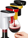 Mothers Day Gift Essential,5-in-1 Electric Wine Decanter & Smart Liquor Dispenser,Automatic Aerator&Pourer with 1-999ml Precision Dosing | Gift for Mom,Women,Dad,Wine&Whiskey Lovers,Birthday(White)