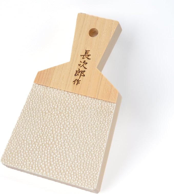 GourmetSleuth Wasabi Grater 5" Sharkskin Brown