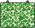 Green Leaf Stove Top Covers Glass Stovetop Cover Protector St.Patrick's Day Heat Resistant Glass Stove Cover Protector Cooktop Covers