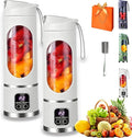 Digital Multimode Juicer Blender - Smart Led Display, Portable Usb Personal Electric Blender, Juicer Shakes And Smoothies Blender For Smoothies Liquid Diet, Shakes, Leak Proof Design (2PC-C)