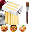 3-IN-1 Pasta Maker Attachment for KitchenAid Stand Mixer, Pasta Maker Accessories with Pasta Roller, Fettuccine Cutter, Spaghetti Cutter and Cleaning Brush, Homemade Fresh Noodles and Italian Cuisine