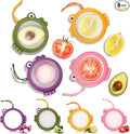 Set of 8 Fish-Shaped Fresh Food Containers, Fresh Pod, Reusable Silicone Storage Pods for Avocado, Onions, Lemon, Tomatoes, Garlic – Anti-Oxidation for Fridge, Send Goods from Local Warehouse