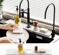Quick Dry Sink Splash Guard - 15.8" Quick Drying Diatomaceous Earth Faucet Mat - Diatomite Stone Sink Tray for Bathroom Counter - White