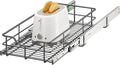Pull Out Shelves - 11" W x 22" D Soft Close Pull Out Cabinet Organizer 1 Tier - Sliding Shelves with Shelf Liner - Heavy Duty Steel Wire Drawers for Kitchen Cabinets, Pantry, Bathroom