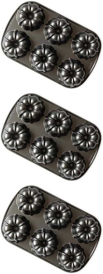 Nordic Ware Classic Bundtlette (Pack of 3)