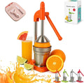 Effective Cast Iron Juicer Hand Press, Heavy Duty Manual Juicer Hand Press Cast Iron, Stainless Steel Lemon Squeezer for Home and Kitchen