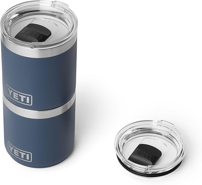 YETI Rambler 10 oz Ceramic Lined Lowball 2.0, Vacuum Insulated with MagSlider Lid, Navy