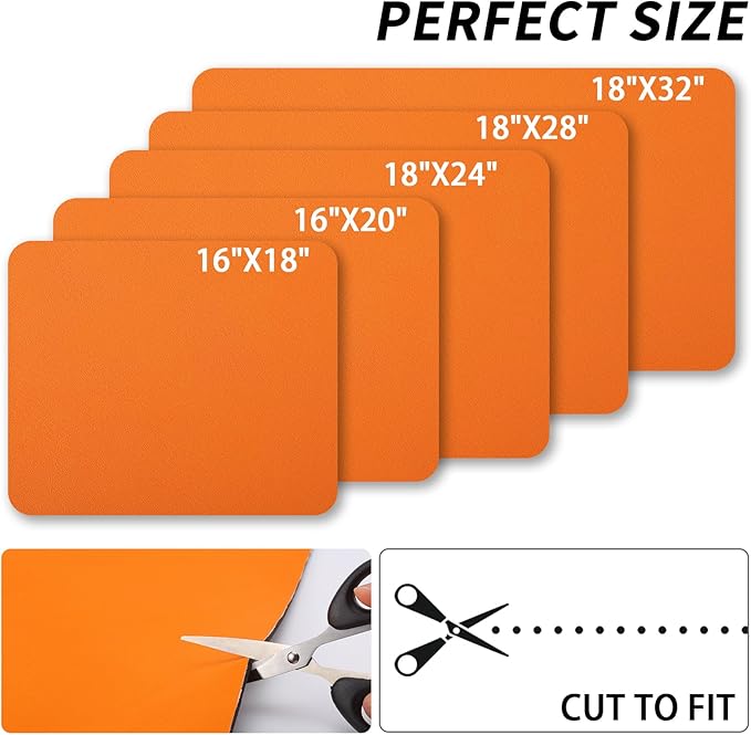 HotLive Dish Drying Mat for Kitchen Counter, Heat Resistant Drainer Mats with Non-slip Rubber Backed, Hide Stain Kitchen Super Absorbent Draining Mat, Easy to Clean Dish Rack Pad, Orange 18"x24"