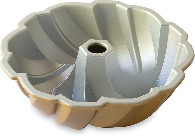 Nordic Ware NW 95577 75th Anniversary Braided Rope Bundt Cake Pan, Gold 12 Cup Capacity (Pack of 3)