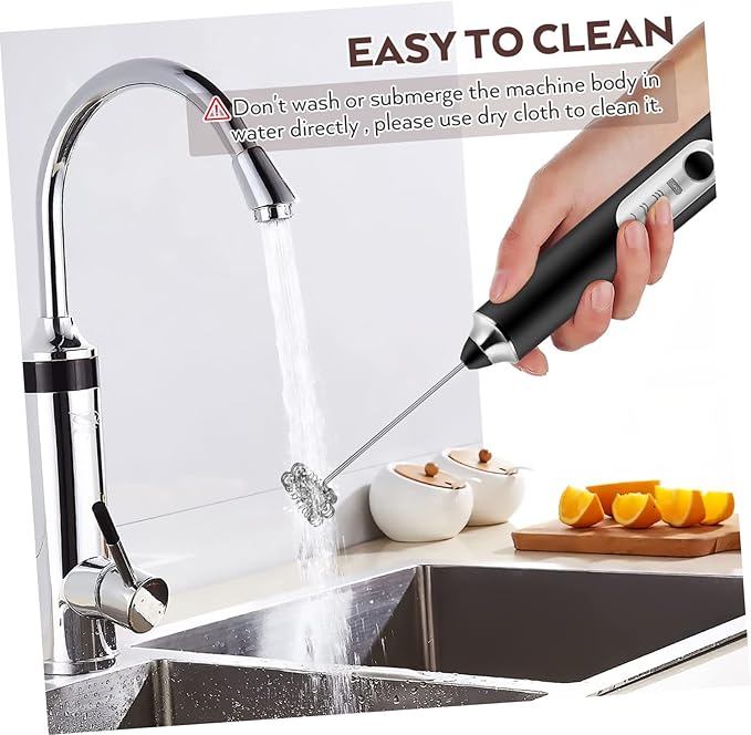 GLEAVI Rechargeable Handheld Electric Milk Frother Speed Portable Foam Maker and Egg Whisk for Coffee Matcha Latte and Drinks with Stable Stand and USB Charging
