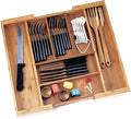 Lipper International Bamboo Expandable 23-Inch Drawer Organizer
