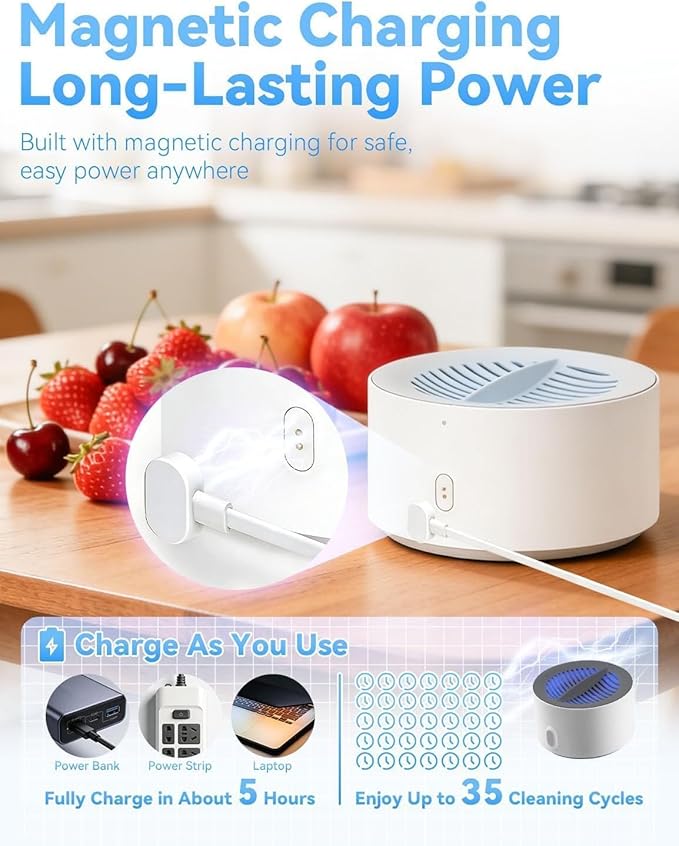 Vegetable Cleaner & Produce Cleaner - Easy 3-Minute Clean, Advanced Electrolysis Purifier, Advanced Electrolysis Purifier, Extend Freshness, Automatic Cleaning, For Fresh Fruits, Veggies, Meat (1Pcs)