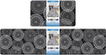 LuxStep Kitchen Mat Cushioned Rugs Anti-Fatigue Mats for Kitchen Floor,Waterproof Non-Slip Mats and Rugs Set for Office,Floor,Laundry 17.3"×30"+17.3"×70",Black