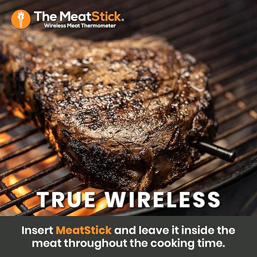 MeatStick WiFi Pro Set | 2-Probe Package | Smart Wireless Meat Thermometer | Unlimited Range Digital Food Probe with Bluetooth | for Smoking, Grilling, BBQ, Air Fryer, Deep Frying, Oven, Rotisserie