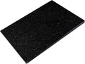 Koville Granite Cutting Board for Kitchen, 12x8 Inches Stone Slab Pastry Cheese Board, Rectangular Serving Tray for Bathroom Countertop, Marble Vanity Tray for Jewelry Cosmetics Perfume (Black Galaxy)