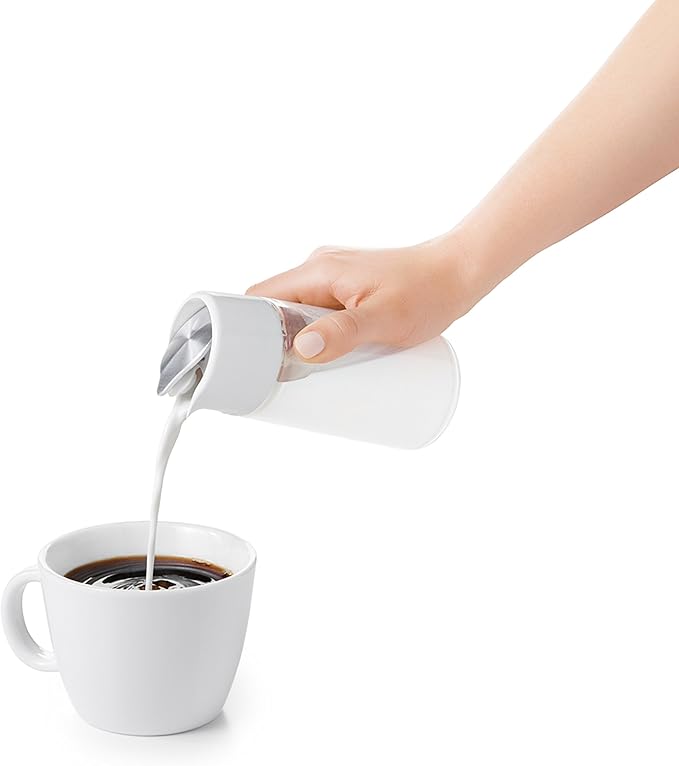 OXO Good Grips Precision Pour Glass Dispenser Set (2 Piece) and OXO Good Grips Glass Creamer