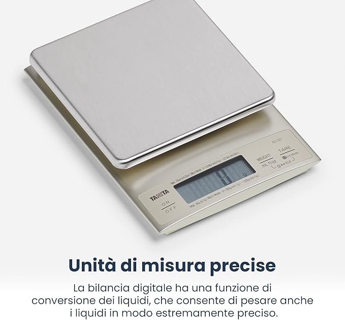 TANITA 3 Kg KD-321 Digital Kitchen Scale, Silver