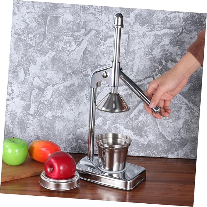 COLLBATH Stainless Steel Manual Citrus Juicer Extractor Hand Press Fruit Machine for Effortless Juice Extraction Easy to Clean for Oranges Lemons and More