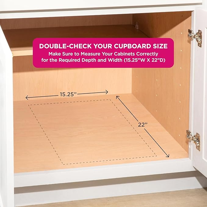 HOLDN’ STORAGE Pull Out Cabinet Organizer, Slide Out Drawer for Kitchen Cabinets & Pantry, Roll Out Shelf for Pots, Pans & Under Sink Storage, Heavy-Duty Full-Extension, 14" W x 21" D x 5" H