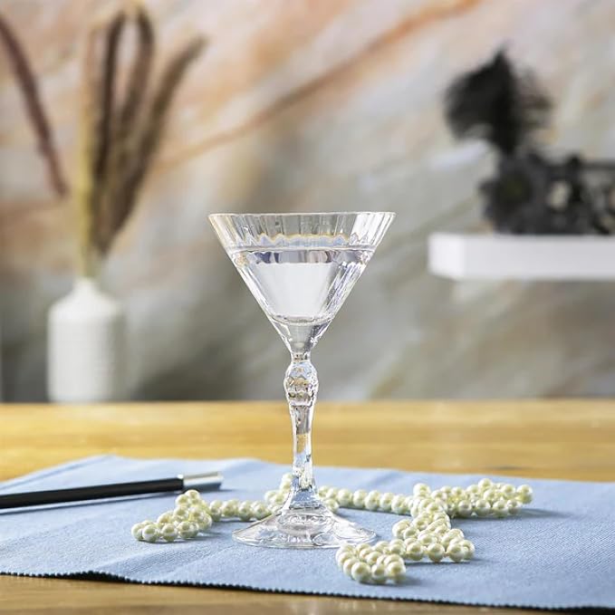 Bormioli Rocco America '20s 5.25 oz. Small Martini Glasses, Clear, Set of 4