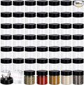 100 Pack 4 oz Spice Jars Plastic Clear Empty Bottles with Shaker Lids Bulk Reusable Seasoning Containers for Herbs Spices Powders Glitter
