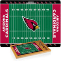 PICNIC TIME NFL Football Field Icon Glass Top Cutting Board & Knife Set, (Parawood & Bamboo)