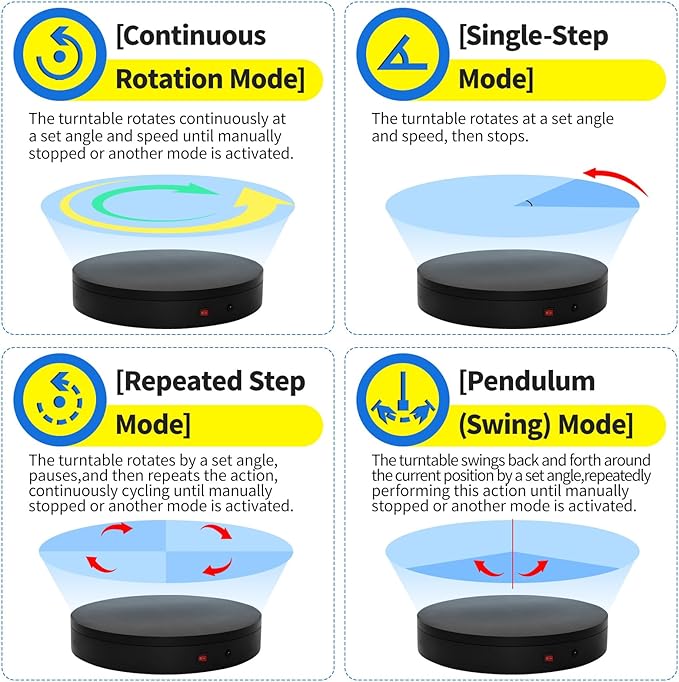 360 Rotating Platform,13.8Inch/35cm Remote Motorized Turntable,400lbs Capacity Motorized Rotating Display Stand Photography Turntable motorized lazy susan Heavy Duty Turntables for Photography,3D Scanner