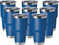 HASLE OUTFITTERS 30oz Stainless Steel Tumbler, Double Wall Vacuum Insulated Travel Mug Tumbler, Durable Insulated Coffee Mug, Gift Box Set (Midnight Blue, 8)
