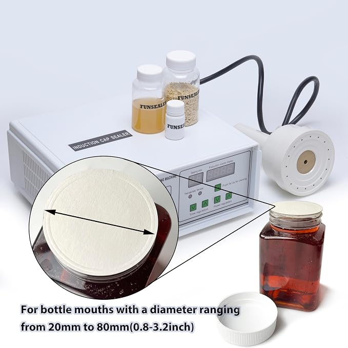 Induction Heat Sealer, Bottle Cap Sealing Machine For Plastic Glass Bottle Cap 110v