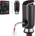BLUBYEES Luxurious 4-in-1 Electric Wine Aerator, Decanter, Dispenser & Vacuum Saver with LED Display - Wine Pourer Gift for Women and Wine Lovers