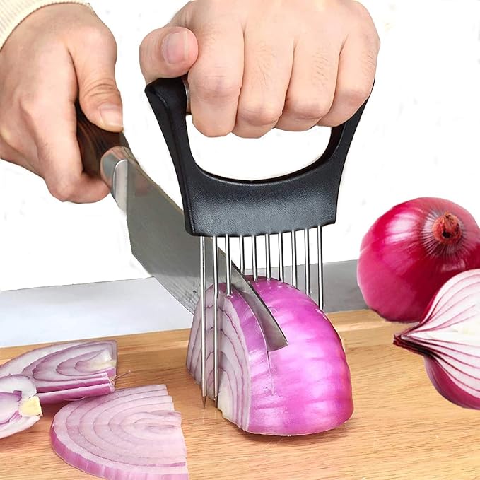 5-Blade Herb Scissors, Kitchen Shears, Seafood Scissors, Onion Holder Slicer and Potato Crinkle Cutter, yamesu Kitchen Gadget Salad Herb Tools 5 Sets