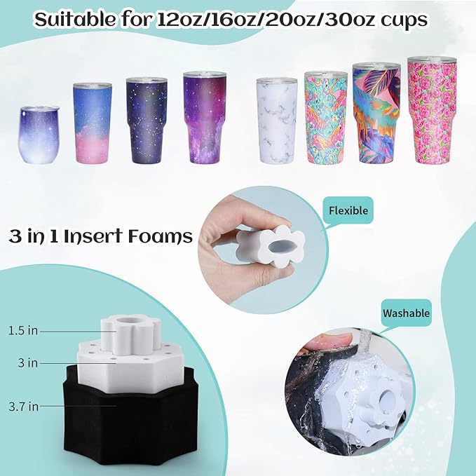 4 Arm Cup Turner for Crafts Tumbler,Multi Tumbler Spinner Machine Kit,Tumbler Turner DIY Glitter Epoxy Resin Tumblers (4X-Black)