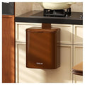 Space Saving Hanging Small Trash Can for Kitchen Cabinet, Bathroom or Office (Coffee, 2.1 Gallon (8L))