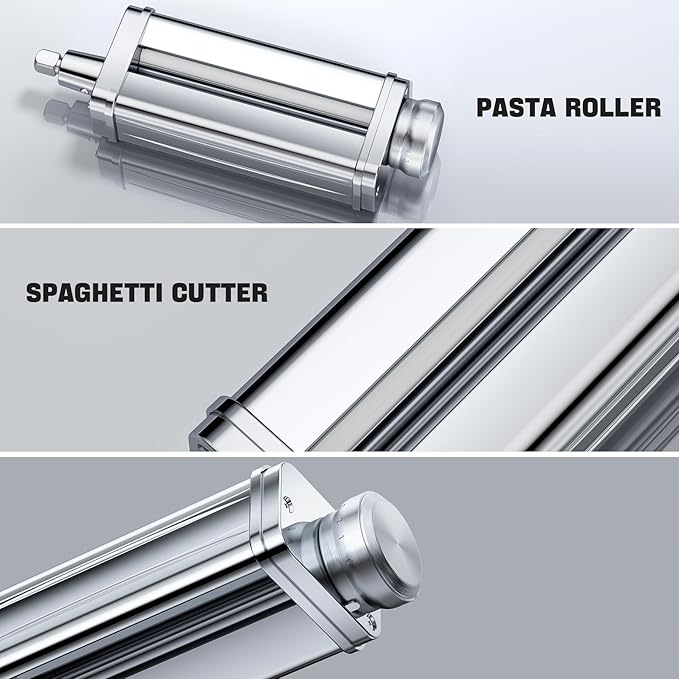 Pasta Maker Attachment for all KitchenAid Stand Mixer, including Pasta Sheet Roller