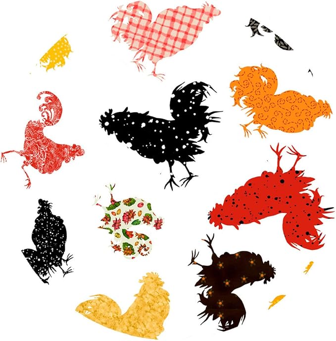 Andreas Silicone Rooster 8" Non-Slip Trivet/Pot Holder – Cotton Fabric Encapsulated in Silicone – Heat Resistant to 600°F – Flexible, Food and Dishwasher Safe – Made in the USA,TR-GGRS