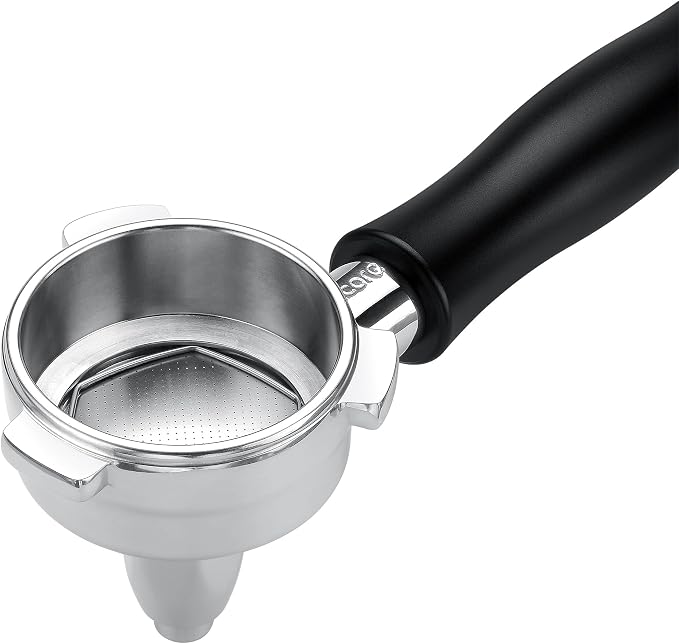 Normcore 54mm Tea Portafilter, Teapresso Portafilter with Black Anodized Aluminum Handle Fits 54mm Breville Sage Barista Machines