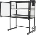 Over The Sink Dish Drying Rack 3 Tier Large Dish Rack with Adjustable Feet Kitchen Sink Shelf Organized Space-Saving Dish Rack for Dishes, Glasses, Bowls, and Cutlery (Black)