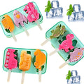 3 Pcs Cute Silicone Ice Cube Mold Set For Toddlers and Kids, BPA-Free Food Grade Ice Tray, Homemade Frozen Popsicle Maker Mold (3 PCS（dinosaur*1+airplane*1+car*1))