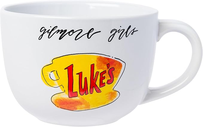 Silver Buffalo Gilmore Girls Luke's Diner Logo Ceramic Soup Mug, 24 Ounces