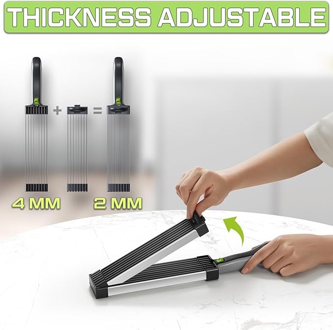 ONCE FOR ALL Fresh Meat Slicer Cleaver Kitchen Knife Set For Meat Slicing Shredding, Manual Jerky Cutter Food Slicer For Beef Pork Mutton For Home Cooking BBQ Hot Pot