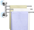 Magnetic Swivel Towel Rack, Stainless Steel 3-Arm Towel Bar, Magnetic Paper Towel Holder for Fridge,Magnetic Towel Racks for Bathroom Kitchen Organizers and Storage
