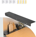 Metal Kitchen Refrigerator Gap Partition Countertop Gap Extension Board, Refrigerator Side Partition, Gap Covers Between Countertop And Walls, No Drill (Black, 23.62 * 3.93inch)