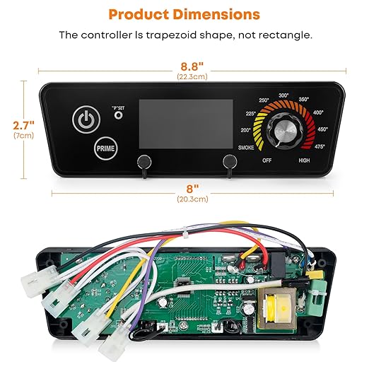 Stanbroil Control Board Replacement for Pit Boss Austin XL 1000, Lexington P7-540, Classic 700, Tailgater 340, Upgraded Controller with Large LCD Display