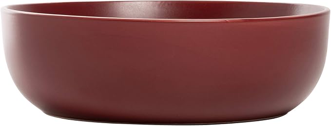 10 Strawberry Street Wazee Matte Coupe Dinnerware Set, 16 pc, Red