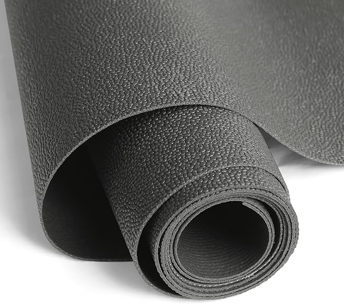 WochiTV Shelf Liner for Cabinets, Drawer Non Adhesive Non Slip Foam Mat for Kitchen, Pantry, Bathroom, Cupboard, Garage, Closet, Shelves, Drawer, Tool Box, Gray 23.6 x 236 inches