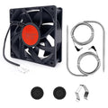 Upgraded 2-Pack Temp Meat Probe & Precision Control Fan Replacement Replacement for Char-Griller, with Probe Grommets and Probe Clip