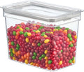 iDesign Medium Tall Dry Goods Storage Bin, The Fresh Collection – 5” L x 8.1” W x 6” H, Clear Bin