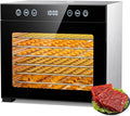 PSIIDAN Food Dehydrator Machine, 8-Tray 650W Stainless Steel Dehydrator with Adjustable Timer & Temp (Up to 167°F), Overheat Protection, Quiet Meat Dehydrator for Jerky, Fruit, Herbs, Dog Treats