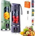 Digital Multimode Juicer Blender - Smart Led Display, Portable Usb Personal Electric Blender, Juicer Shakes And Smoothies Blender For Smoothies Liquid Diet, Shakes, Leak Proof Design (2PC-E)